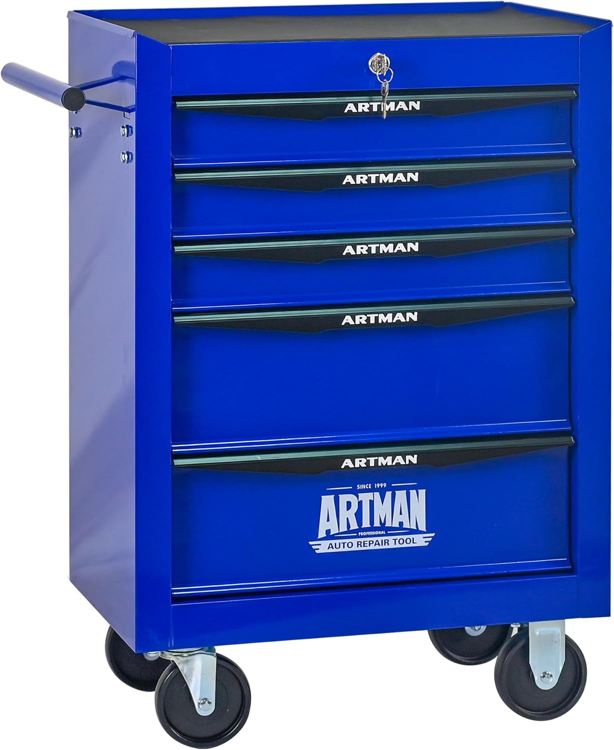 5 Drawers Tool Cart on Wheels, Multifunctional Rolling Tool Box, Drawers Rolling Trolley Organizer Tools Storage Chest for Warehouse,Garage,Workshop,Repair Shop (5 Drawers-30.5H)