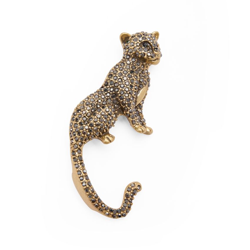 Manfield Goudkleurige cheetah broche