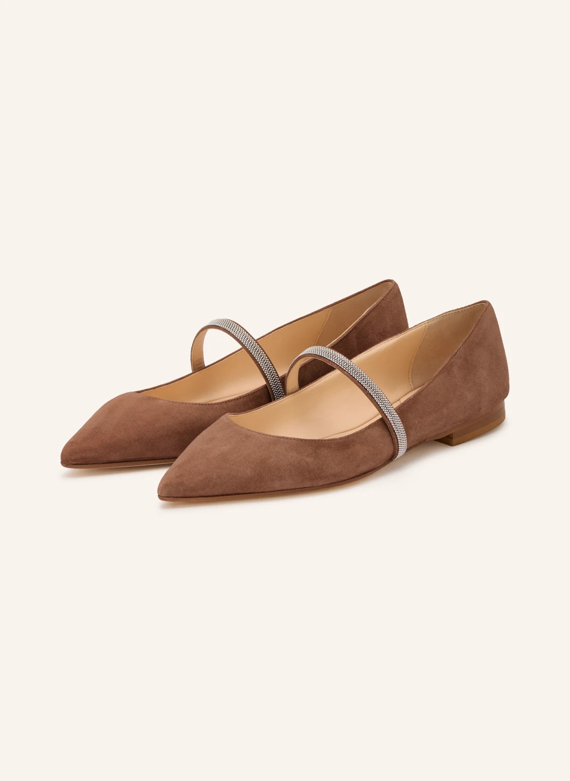PROSPERINE Mary-Jane-Ballerinas mit Schmuckperlen