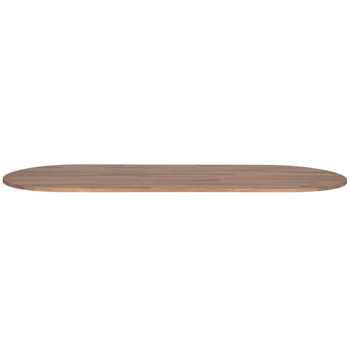 WOOOD tafelblad ovaal Tablo - Eiken - Grijze Olie - 220x2,4x90