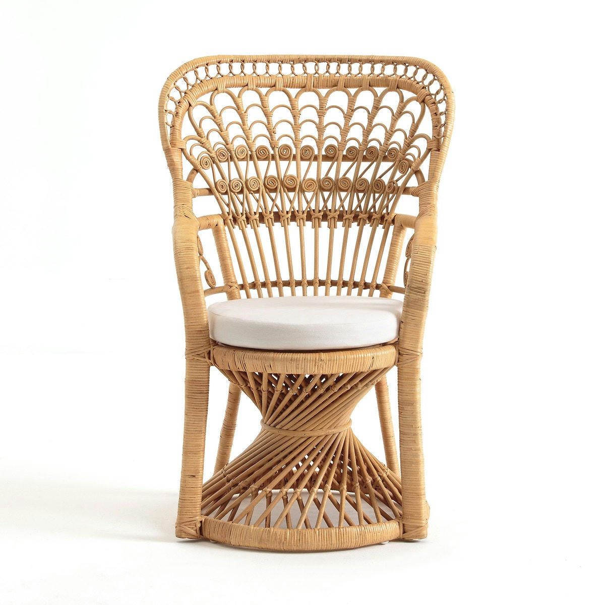 Fauteuil en canne de rotin tressé MALU