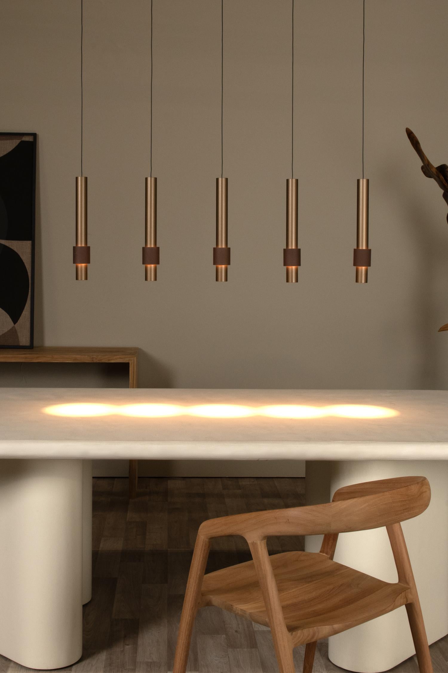 Lucide hanglamp MARGARY - Geïntegreerde LED - Koffie