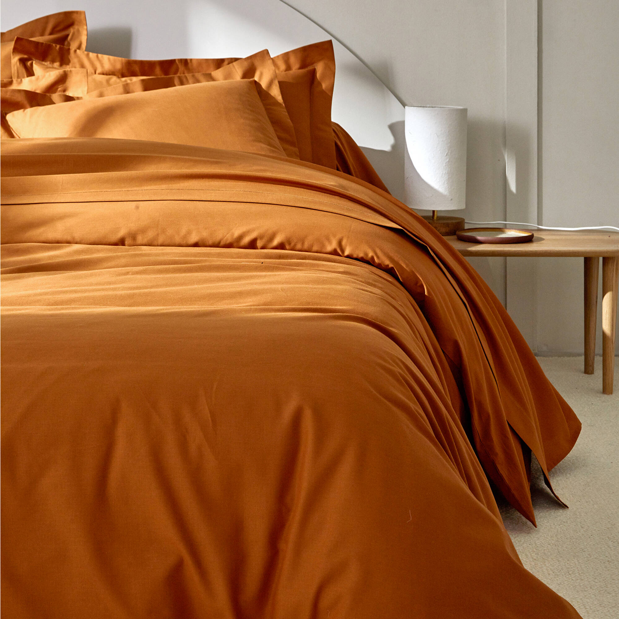 Linge de lit uni coton
