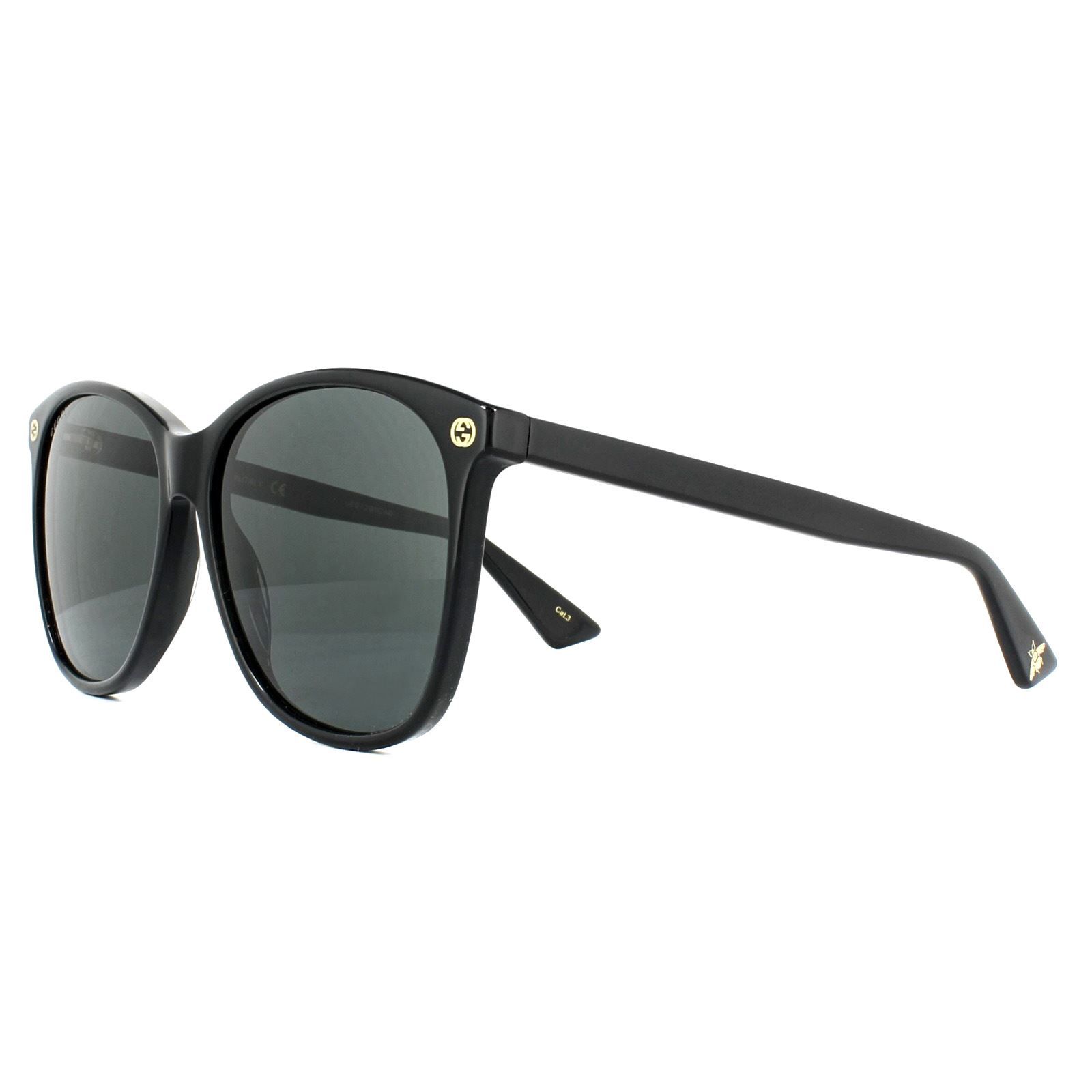 Gucci Round Black Grey Sunglasses