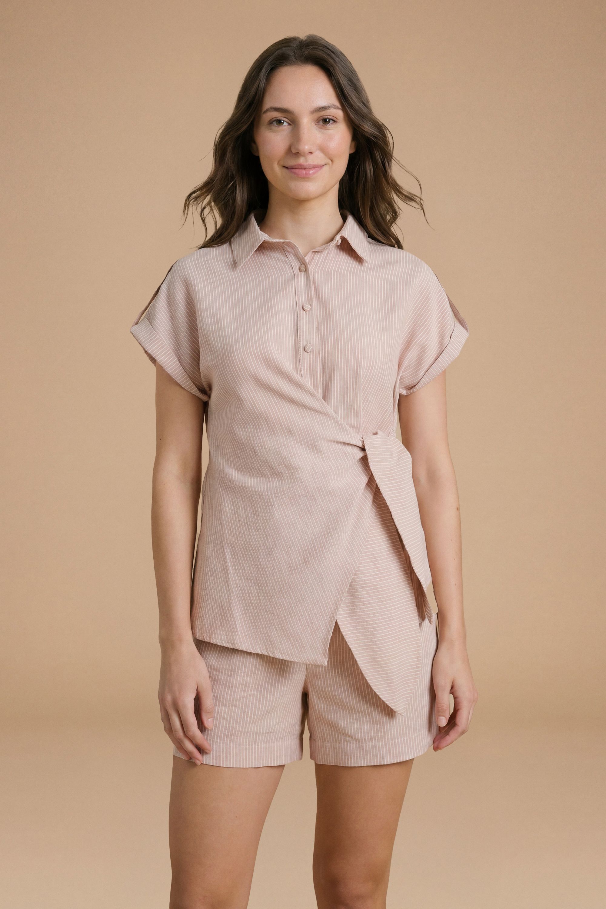 Dorothy Perkins Stripe Tie Side Shirt