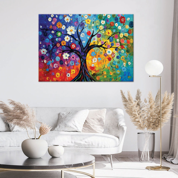 Feeby Obraz na płótnie, Kolorowe Drzewo Życia 60x40