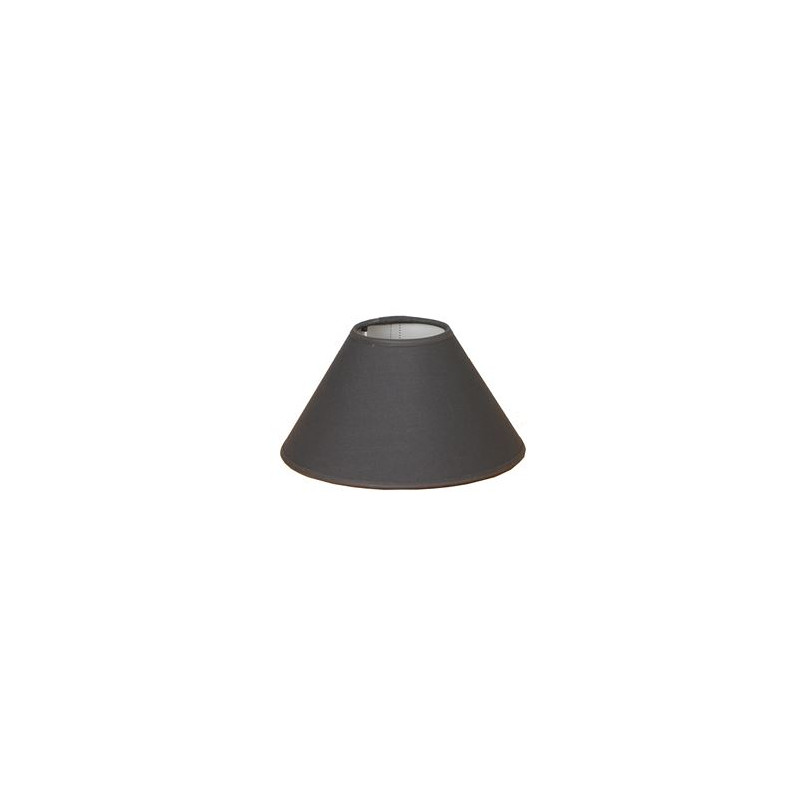 Abat-jour Tonkinois en coton anthracite Ø 20 cm NIEDERAU
