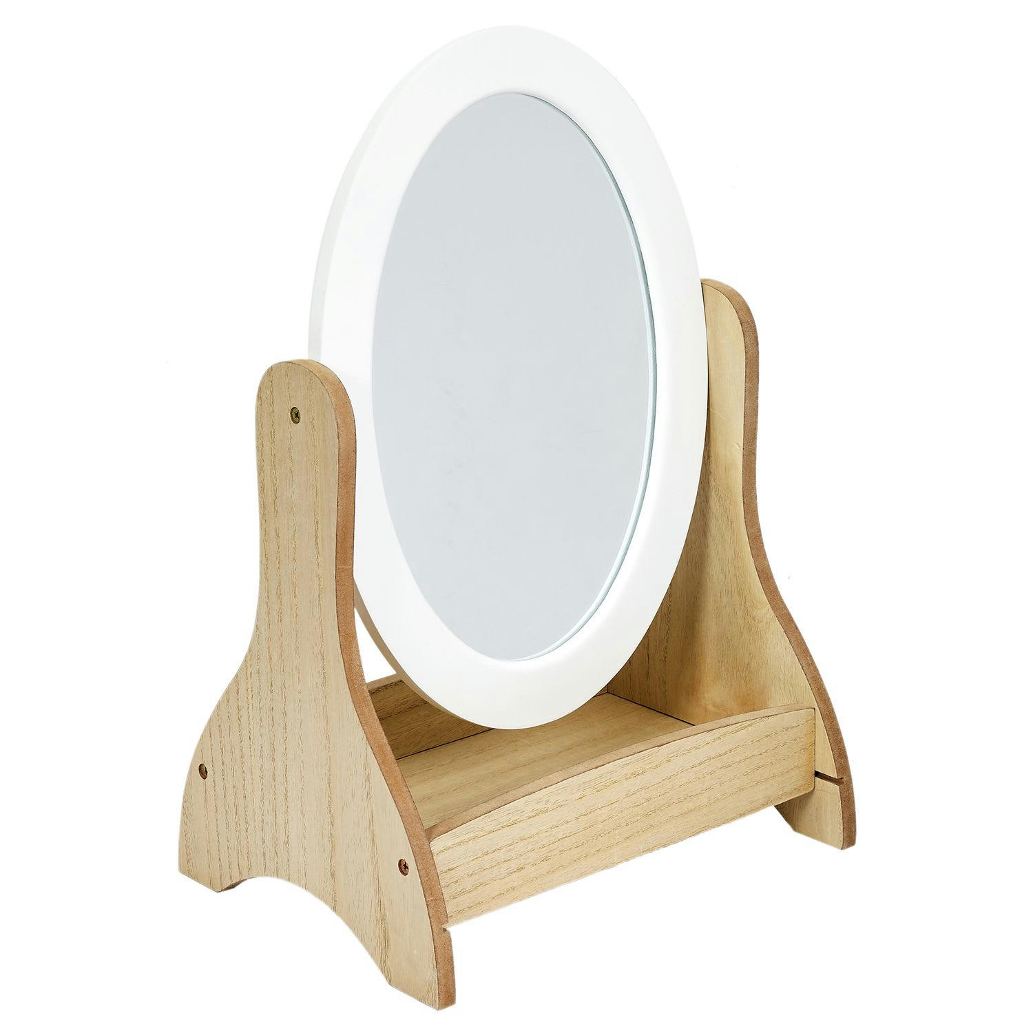 BELLA - Miroir inclinablea pour coiffeuse beige