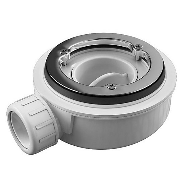 Bonde extra-plate horizontale Sanycces diam90 mm pour receveur de douche