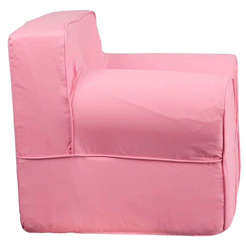 Boerne Comfortable Children Pink Armrest Chair