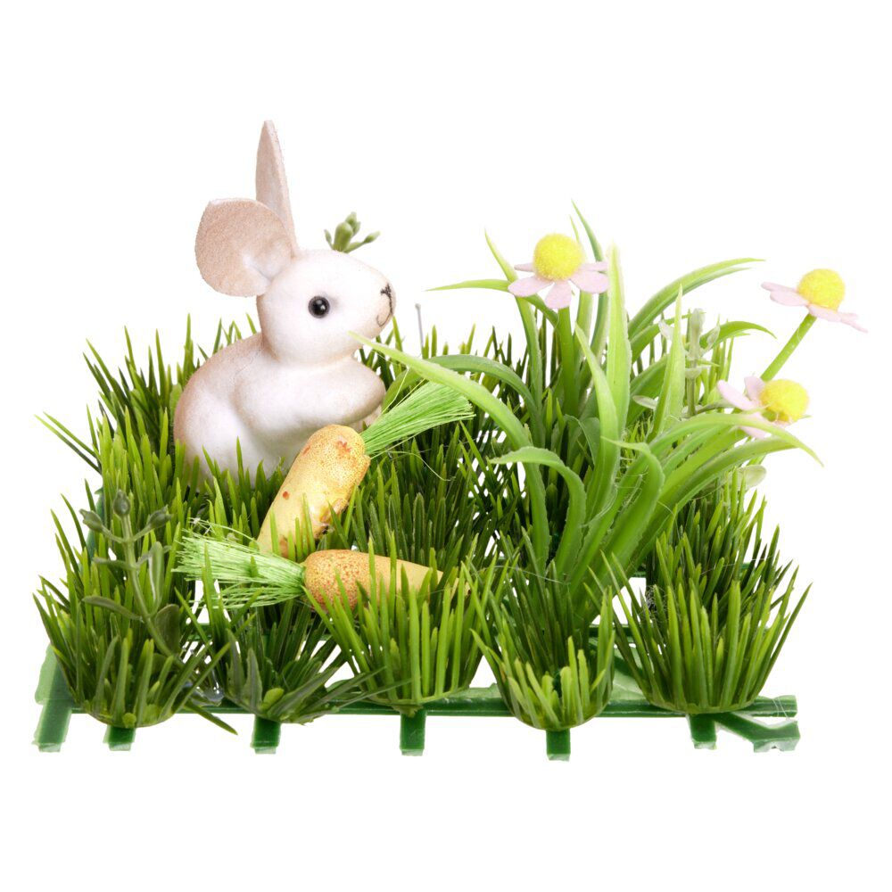 Dalle de gazon déco lapin de Pâques