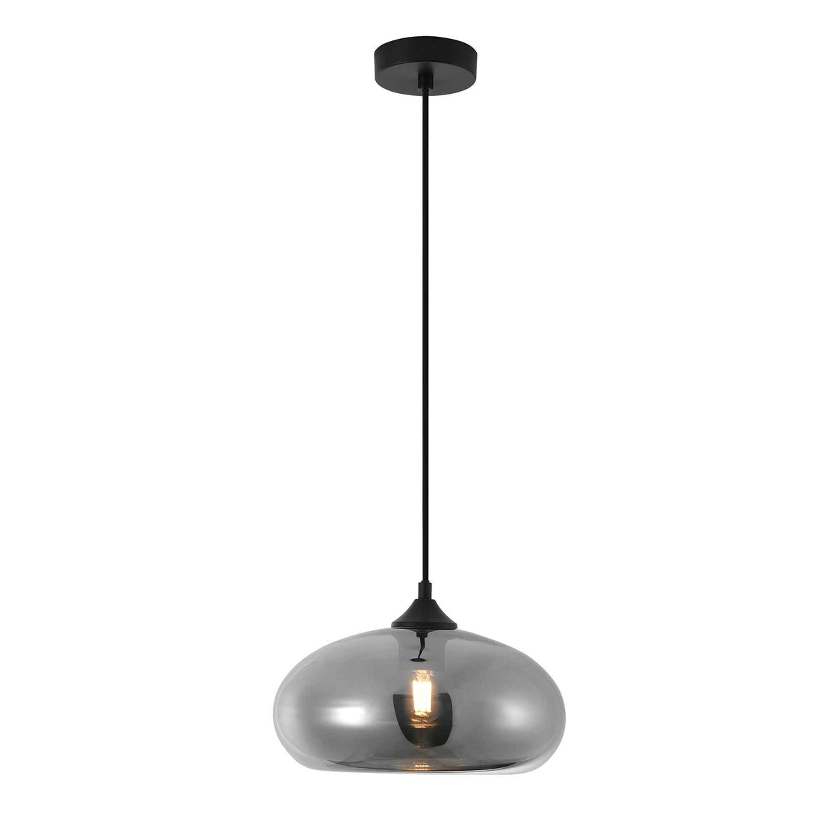 Artdelight hanglamp Paradise - 1 lichts - 28 x 172  cm - zwart