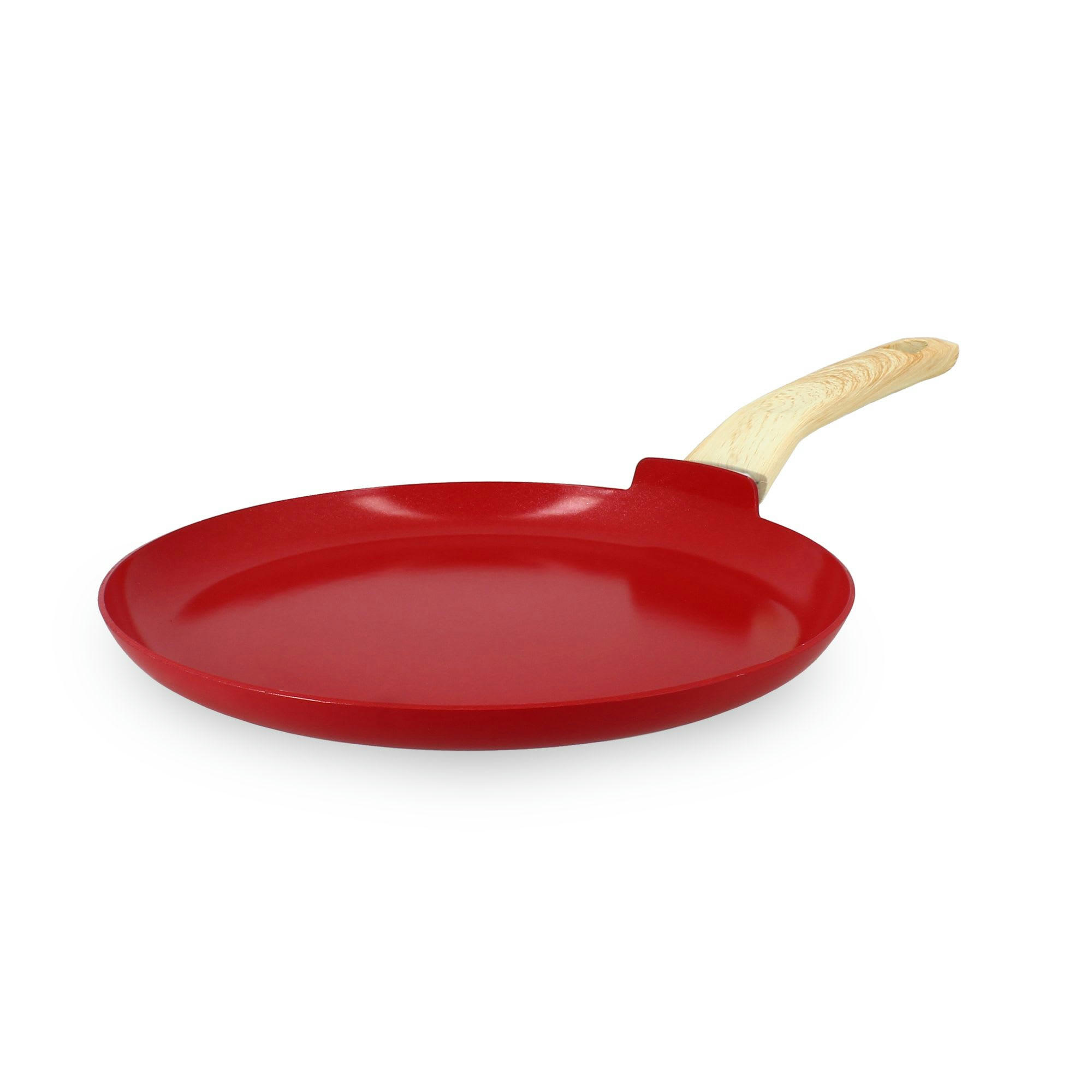 COLORAMA - Crêpière en aluminium Ø26cm rouge - compatible induction