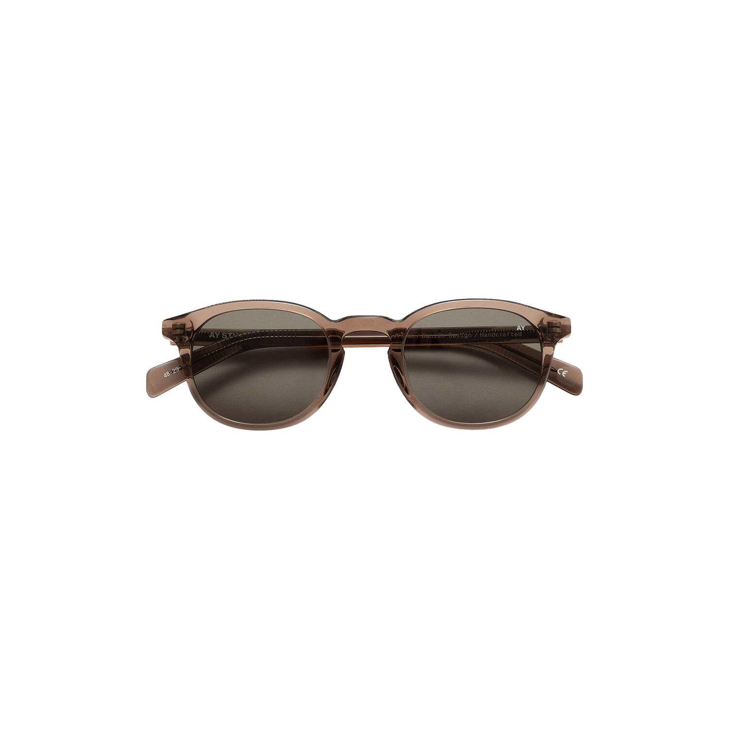 Alden Sunglasses, transparent coffee brown