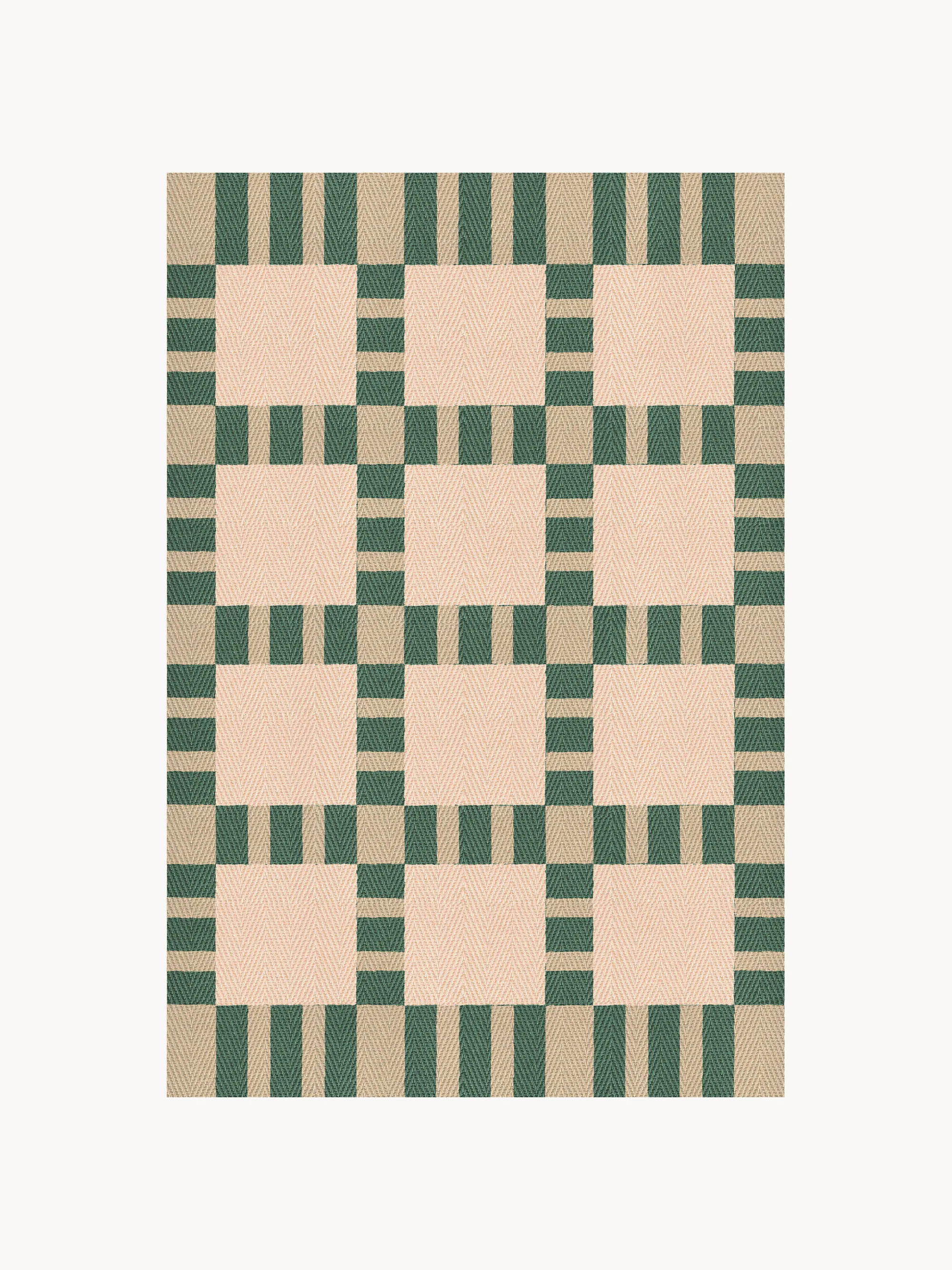 Handgewebter Jute-Teppich Korean Chives