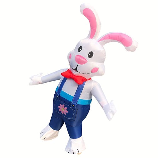 NNETM Inflatable Bunny Costume Battery/USB Powered