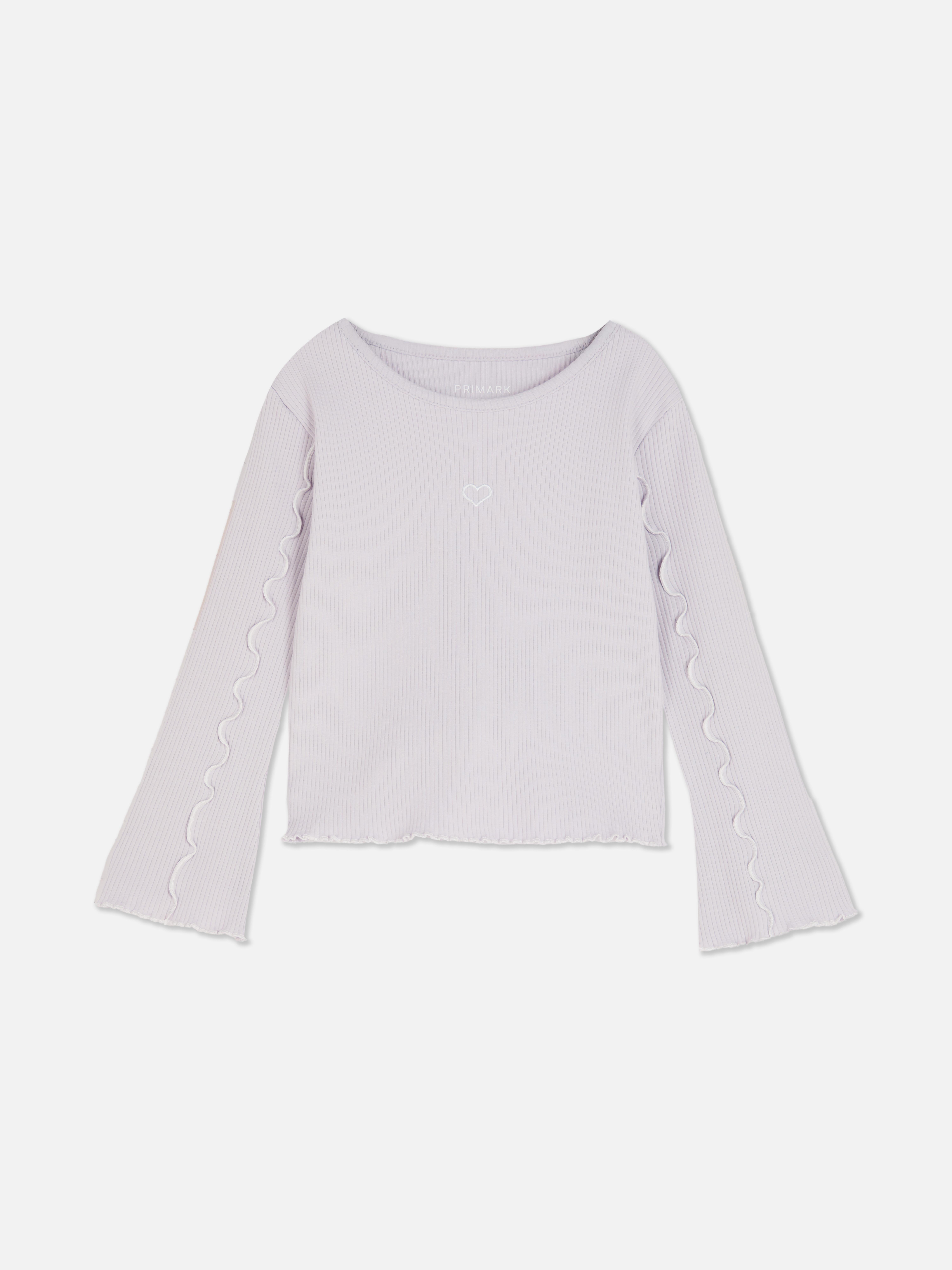 1.5-8yrs | Lettuce Trim Flare Sleeve T-Shirt