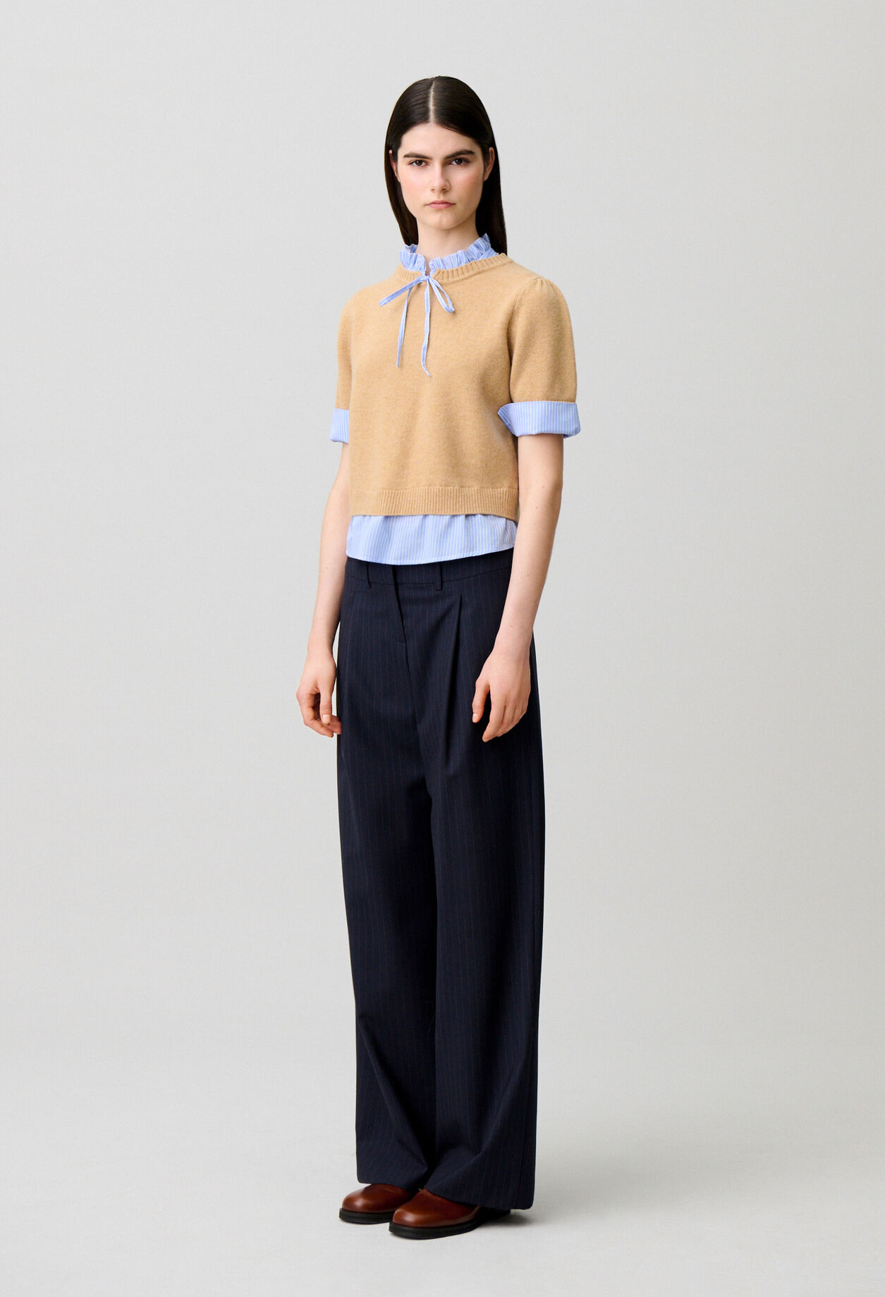 Pull rayé laine
