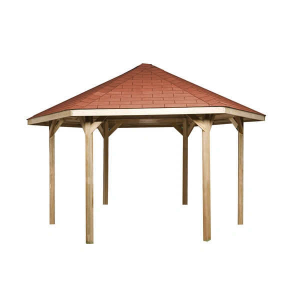 Sitzlaube »Paradies 2«, sechseckdach|zeltdach, sechseckig, BxT: 399 x 461 cm