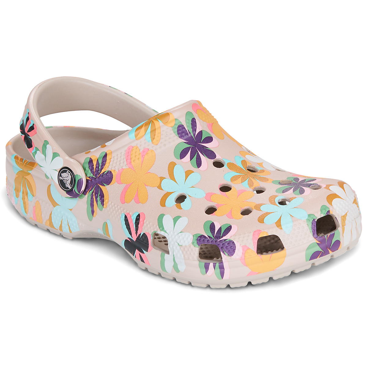Crocs - CLASSIC RETRO SUMMER CLOG - Beige / Multicolour