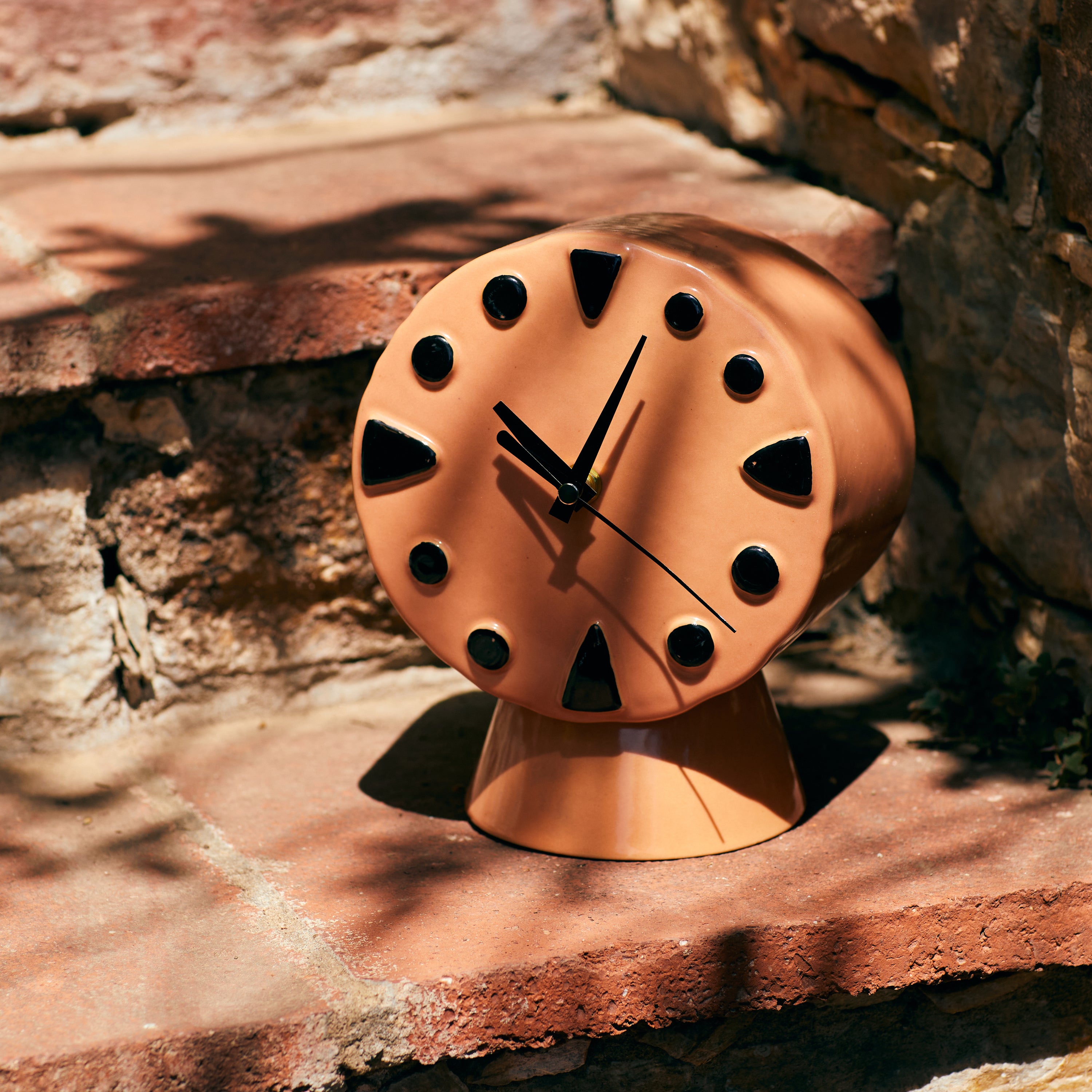 HKliving Retro Ceramics Tafelklok - Peach