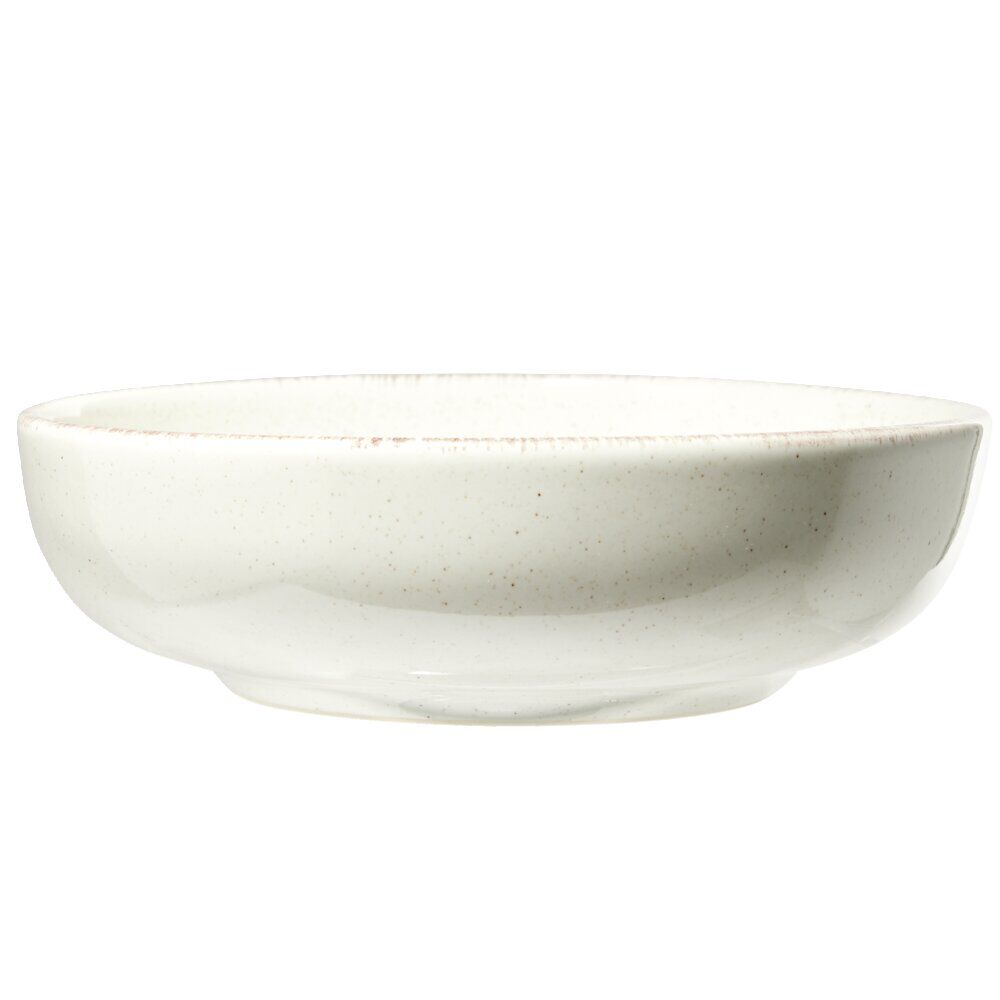 Assiette à soupe Lisbonne en grès blanc Ø18cm