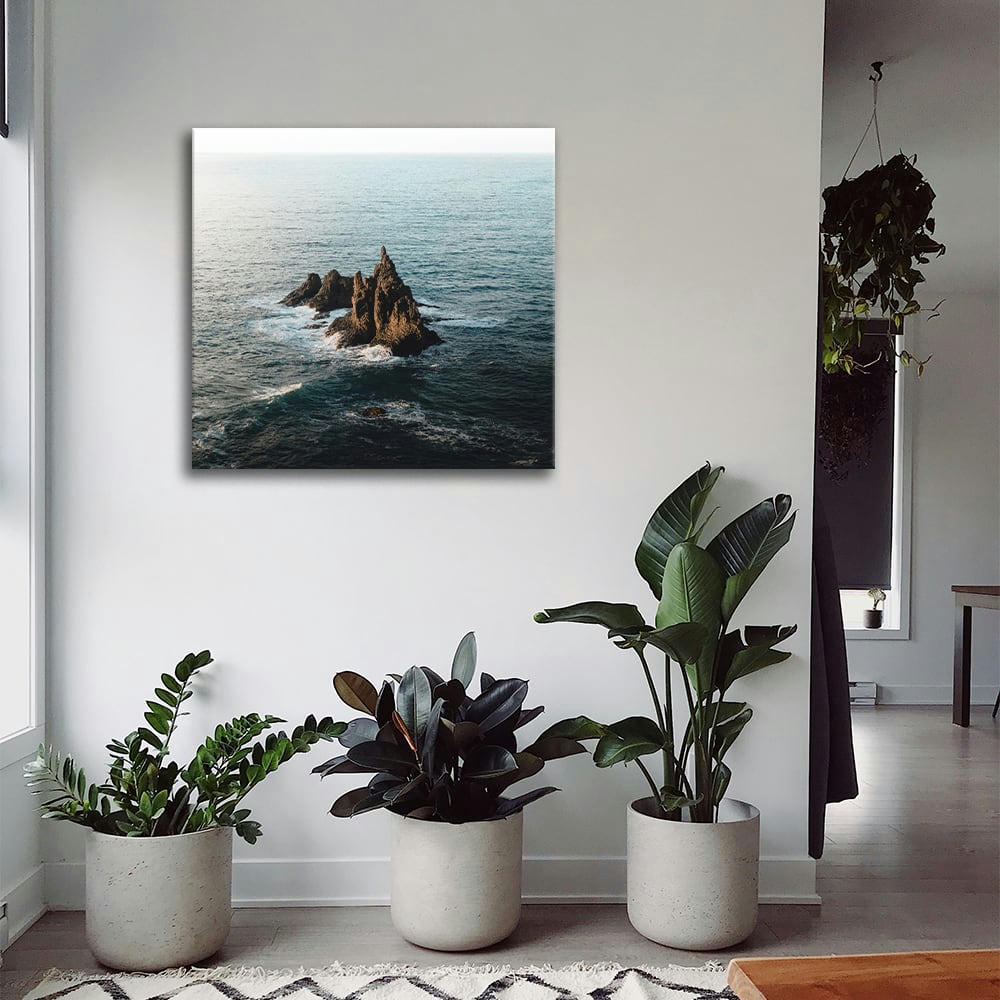 - Tableau impression sur toile falaises 60x60cm