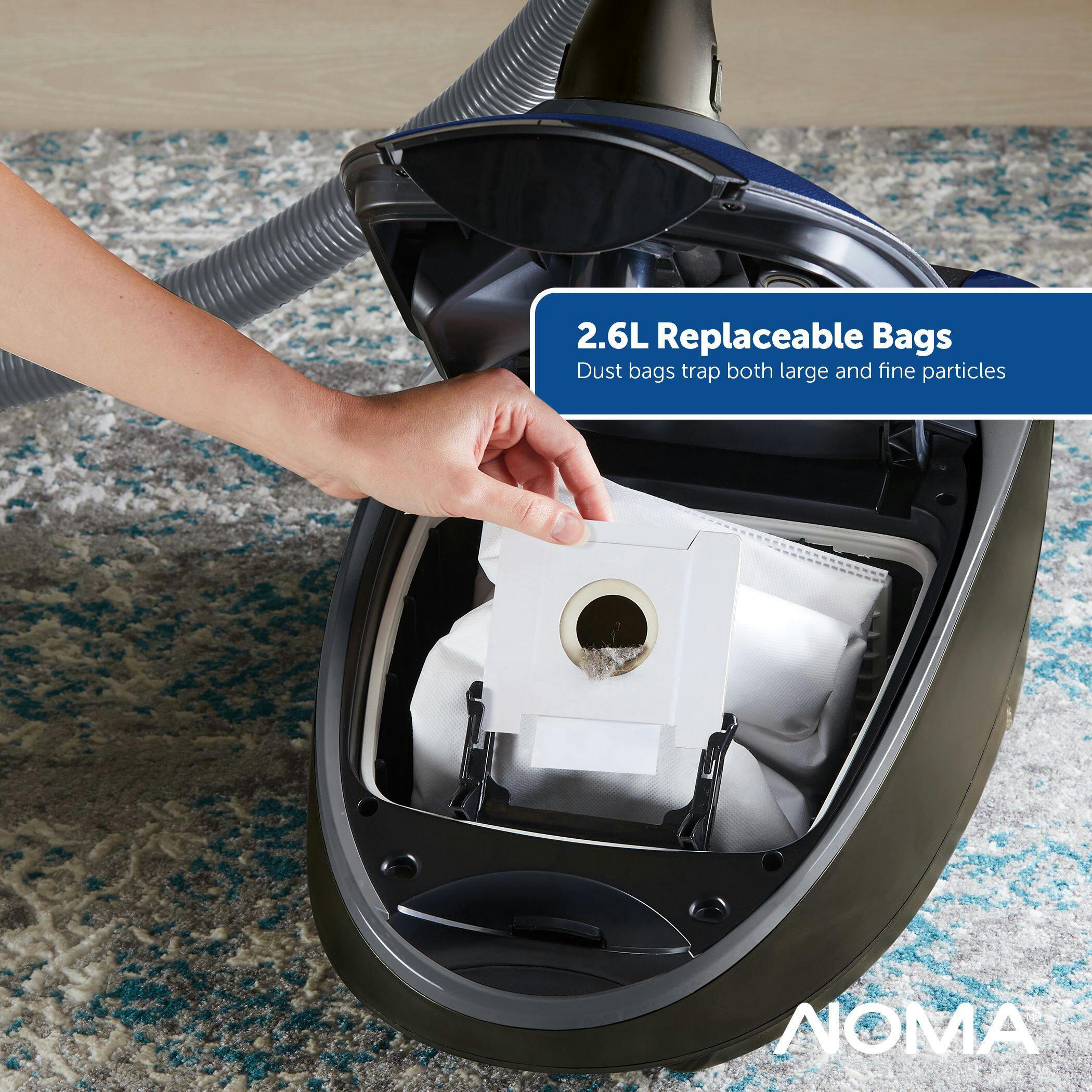 NOMA SurfaceElite™ Multi-Surface Bagged Corded Canister Vacuum