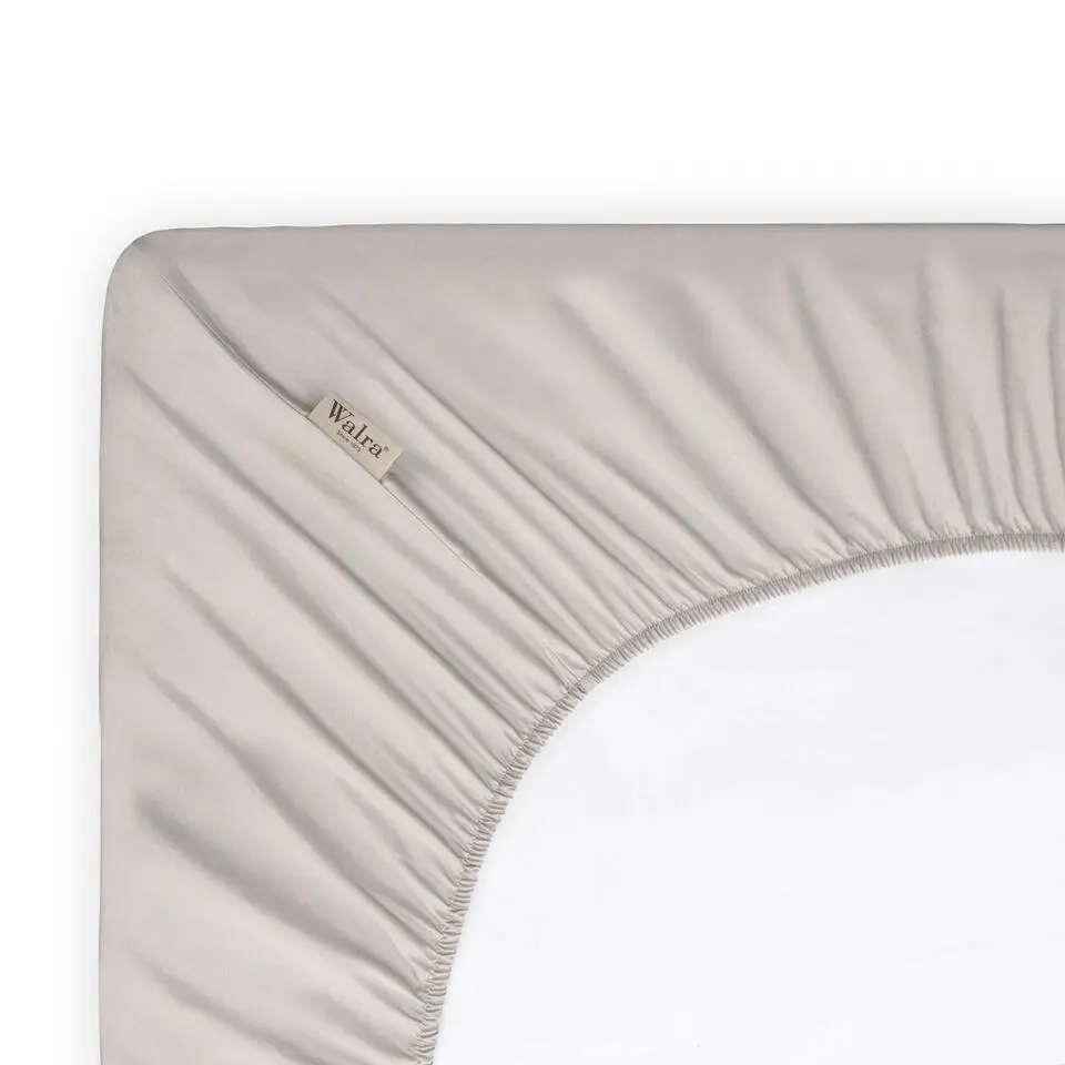 Walra - Hoeslaken Katoen - 140x200 cm - Zand