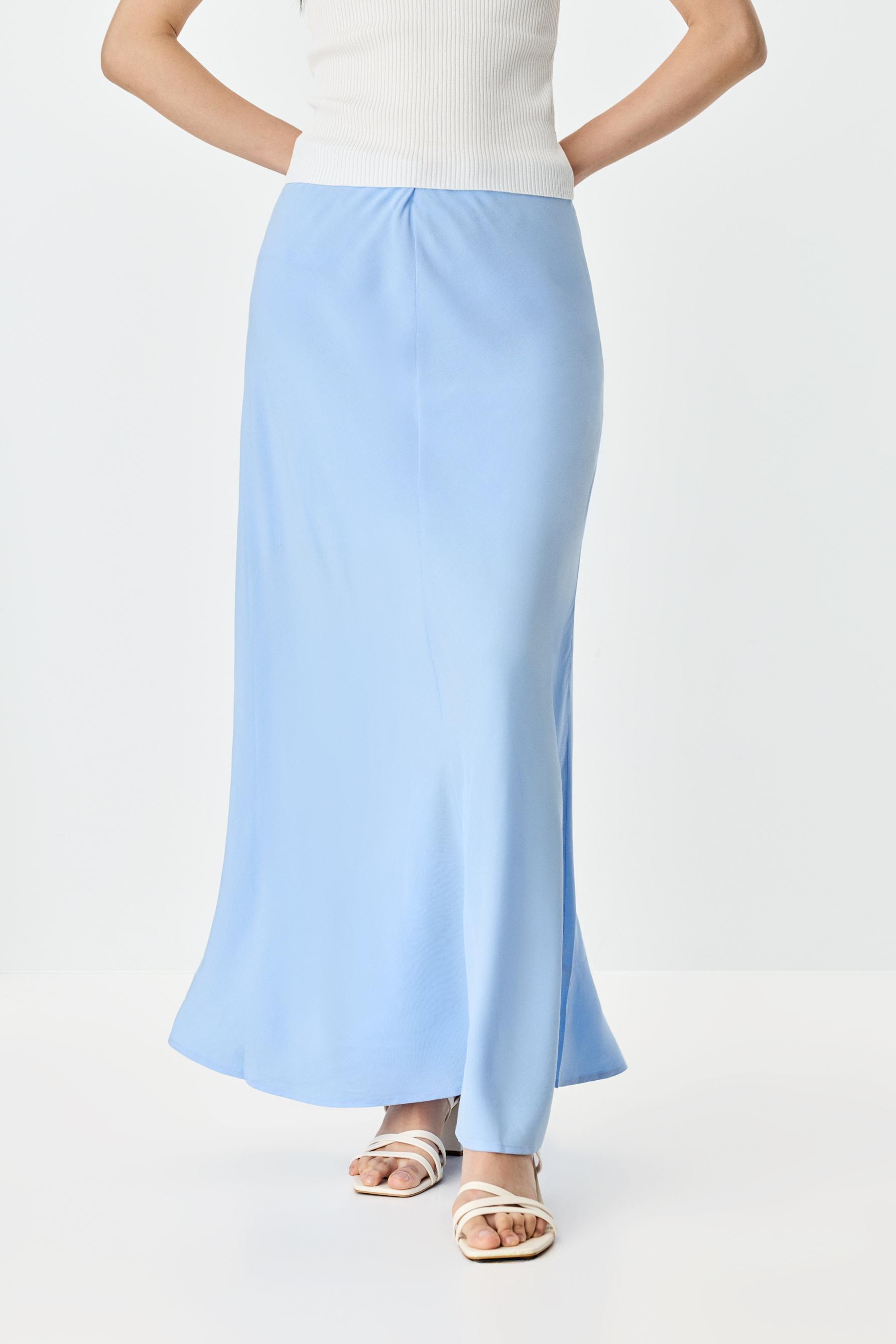 Falda midi fluida