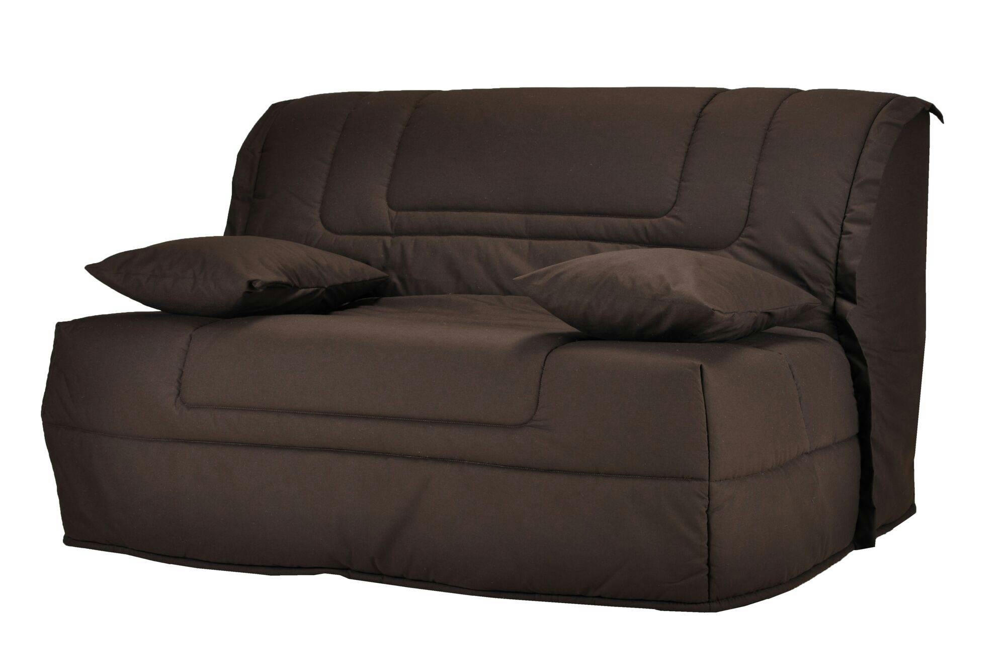 GABRIEL - Banquette BZ avec matelas Bultex brun 140 x 190 cm