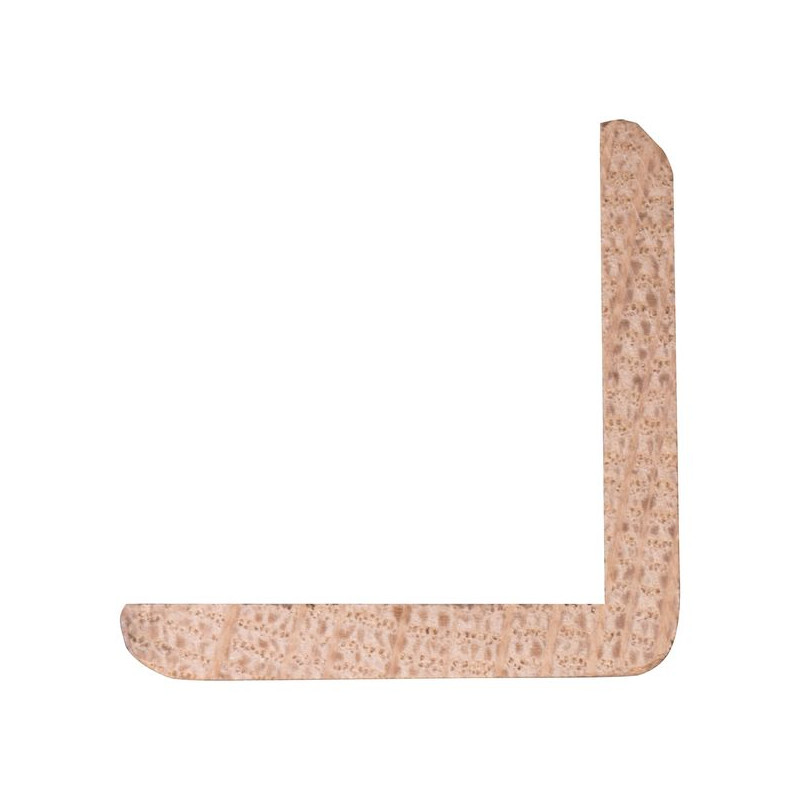 Cornière d'angle en chêne 240 x 3,4 x 3,4 cm