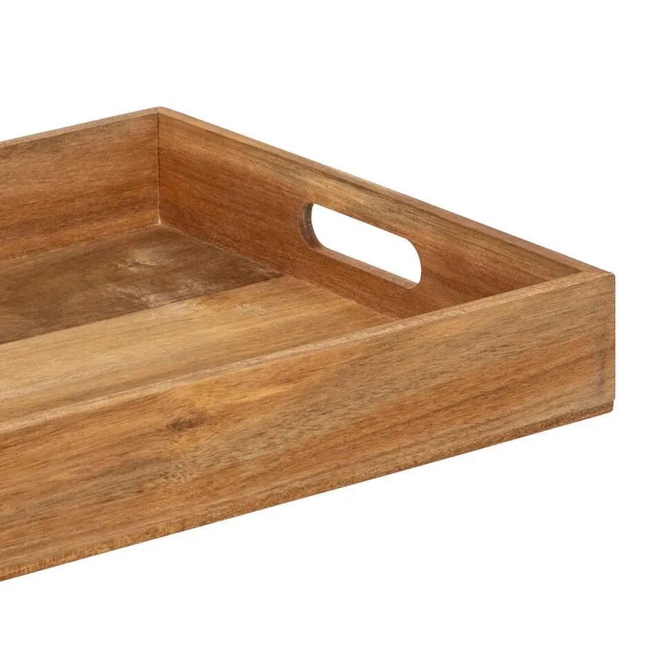 5Five Keuken serveer dienblad met opstaande rand - acacia hout