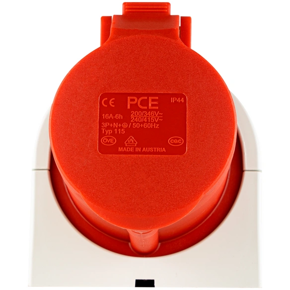 CEE-Wandsteckdose, 400 V, Weiß