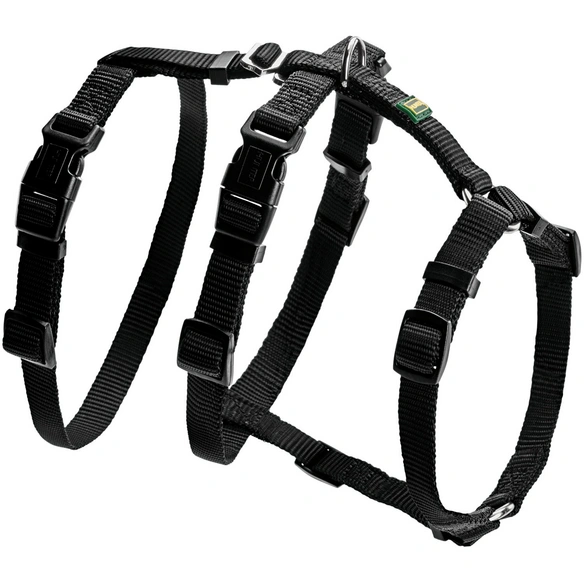 Hunde-Sicherheitsgurt, S-M, Nylon, schwarz