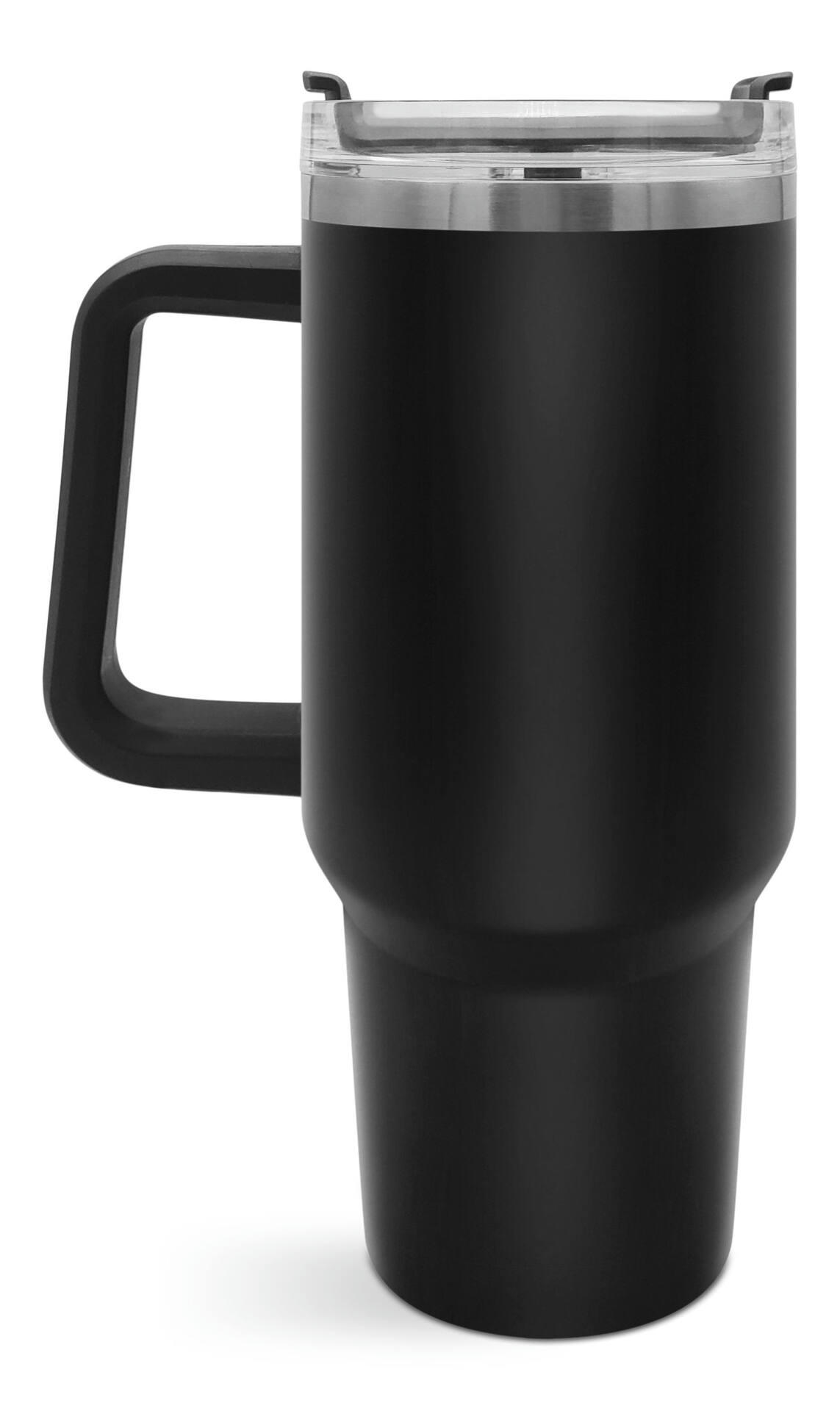 CFL Edmonton Elks Team Logo Jumbo Insulated Tumbler with Handle, For CFL Football Fans/Collectors, 40-oz