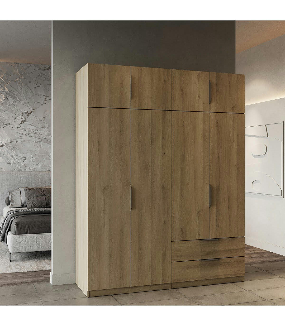 GHOST - Armoire 8 portes et 2 tiroirs - L157,3 cm