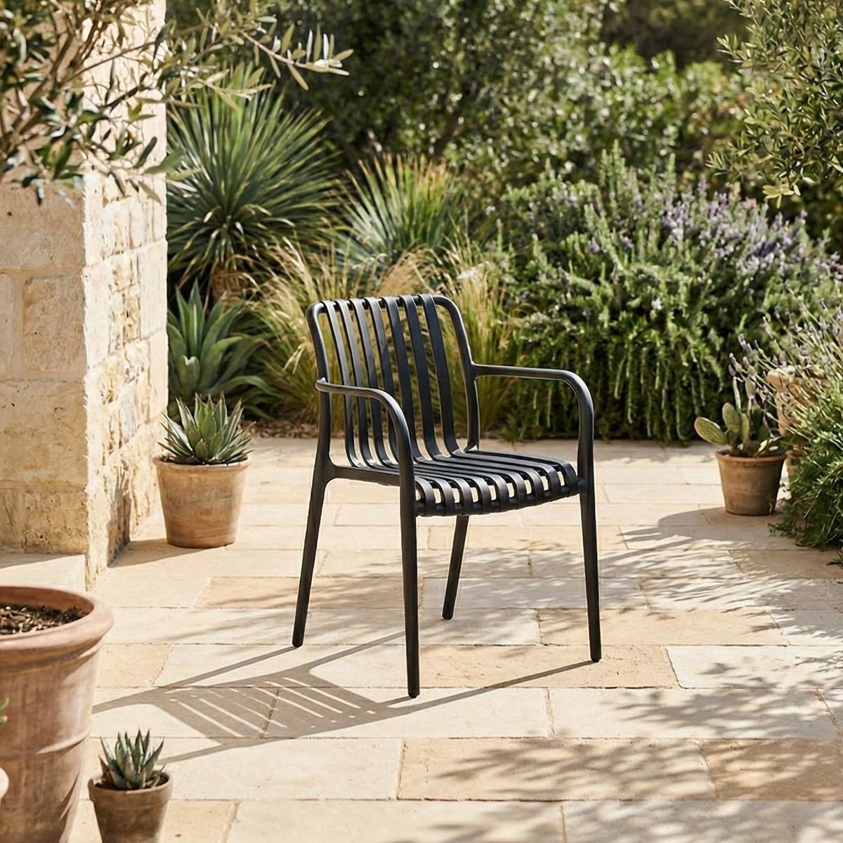 Krzesło VALORO ogrodowe czekoladowe 56x57x81 cm