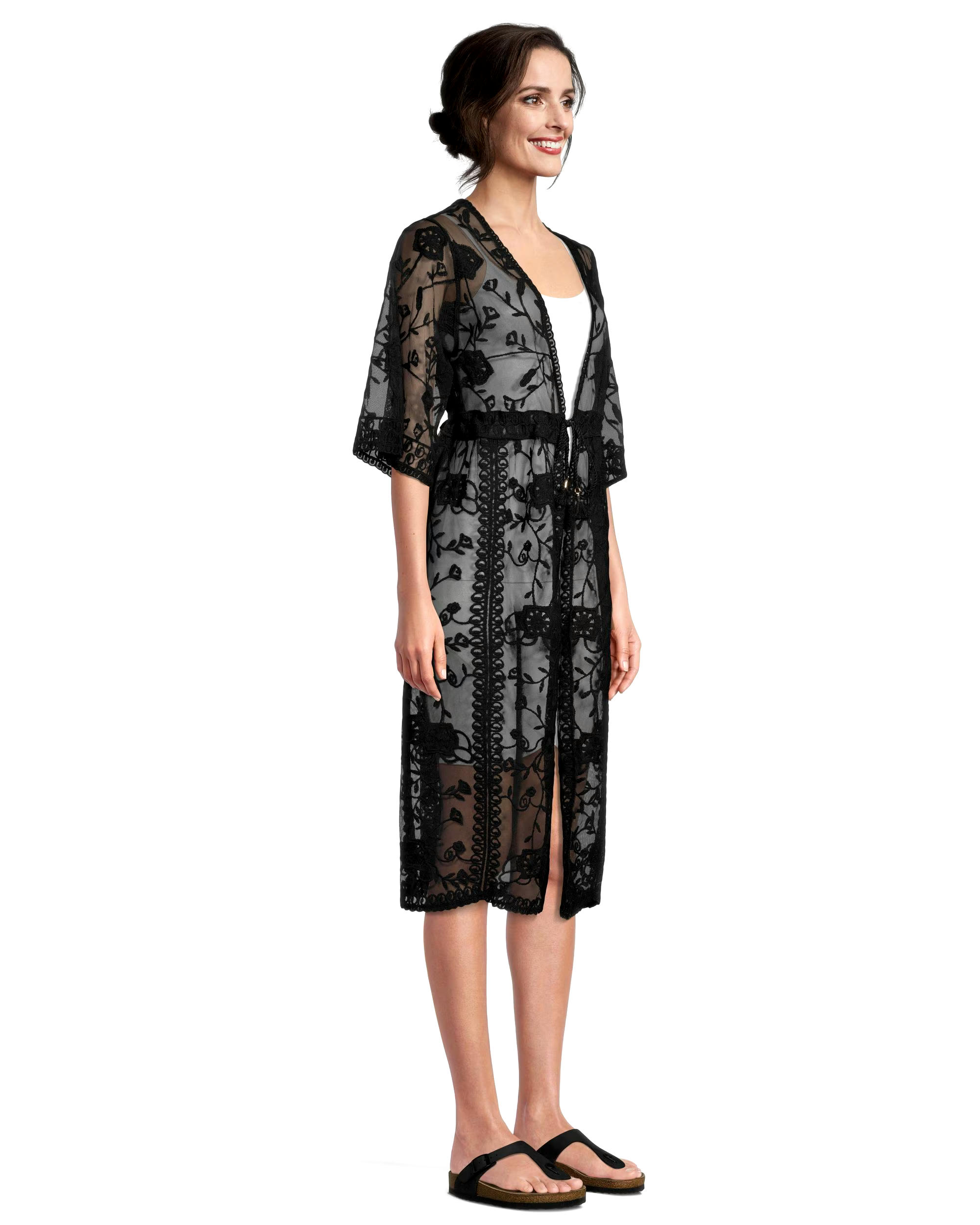 Women's Lace Edge Ruana