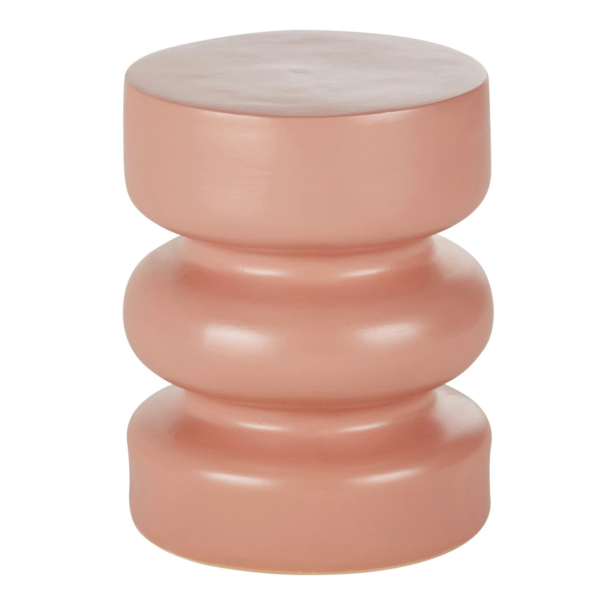 JOSEPH - Bout de canapé en grès vieux rose