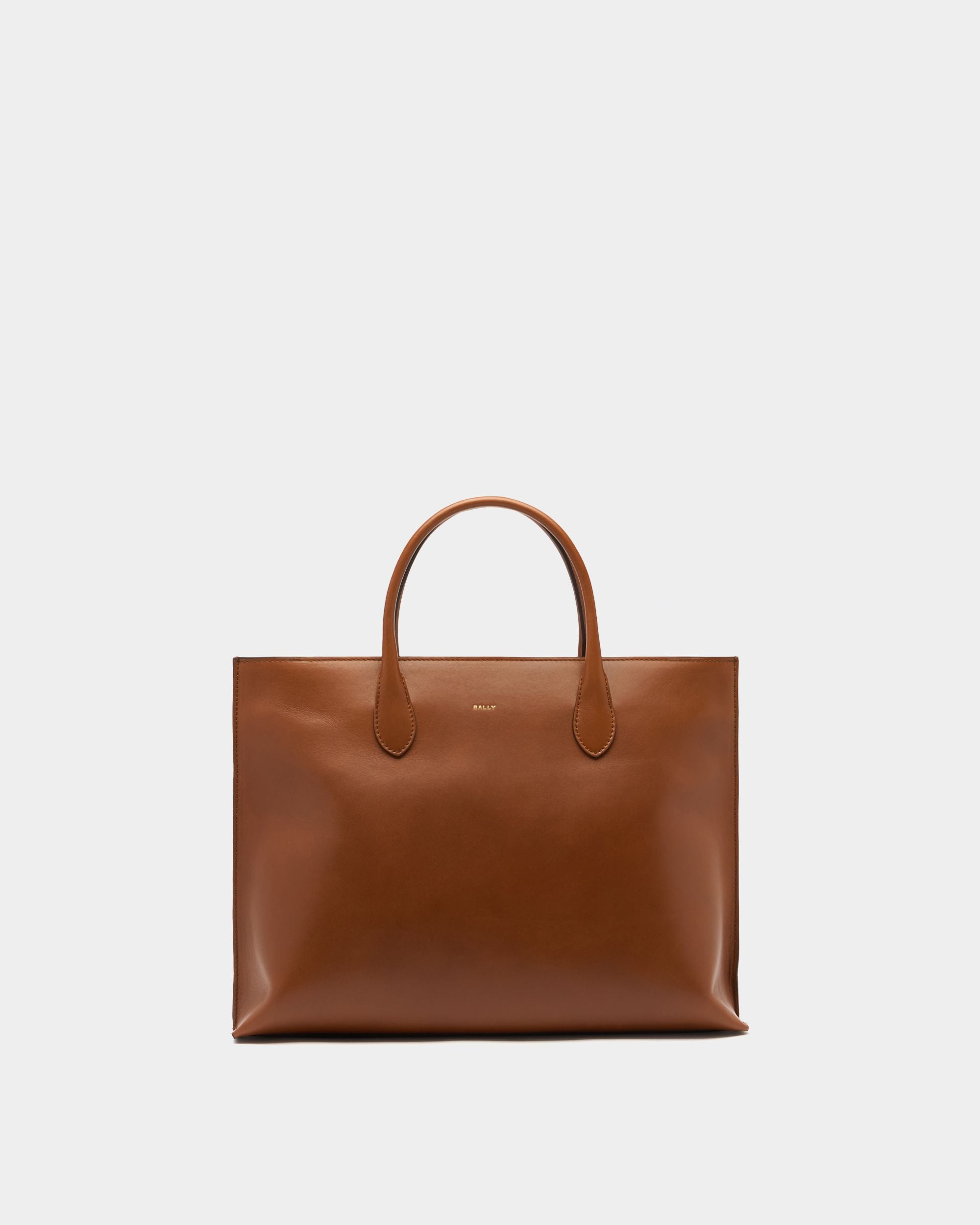 Althea Tote Bag aus Leder in Amber Brown