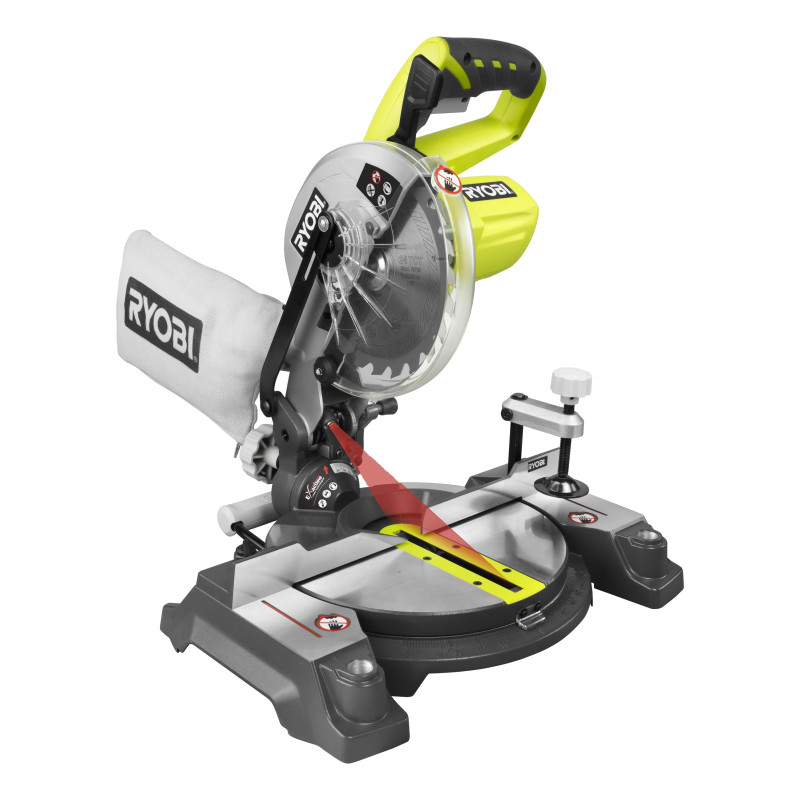 Scie à onglet sur batterie One  EMS190DCL 18 V RYOBI