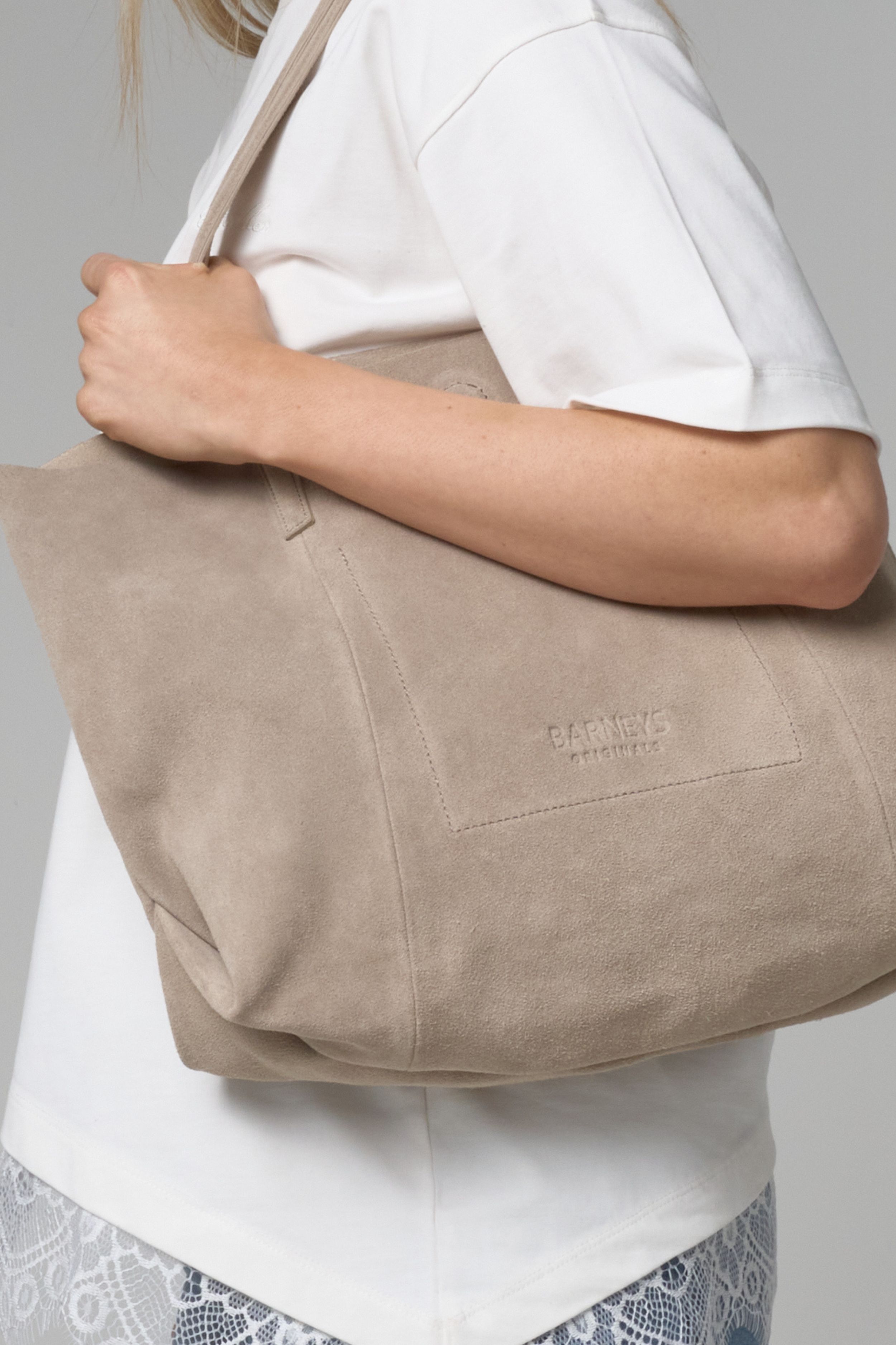 Barneys Originals Real Suede Tote Bag