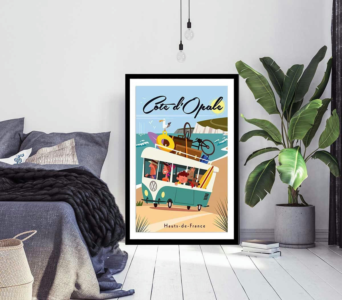 - Affiche Côte d'Opale sans cadre 20x30cm