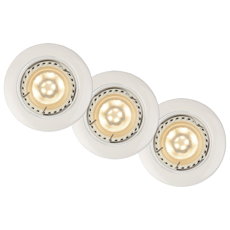 Spot à encastrer LED Focus blanc dimmable Ø 8,1 cm GU10 3 x 5 W LUCIDE
