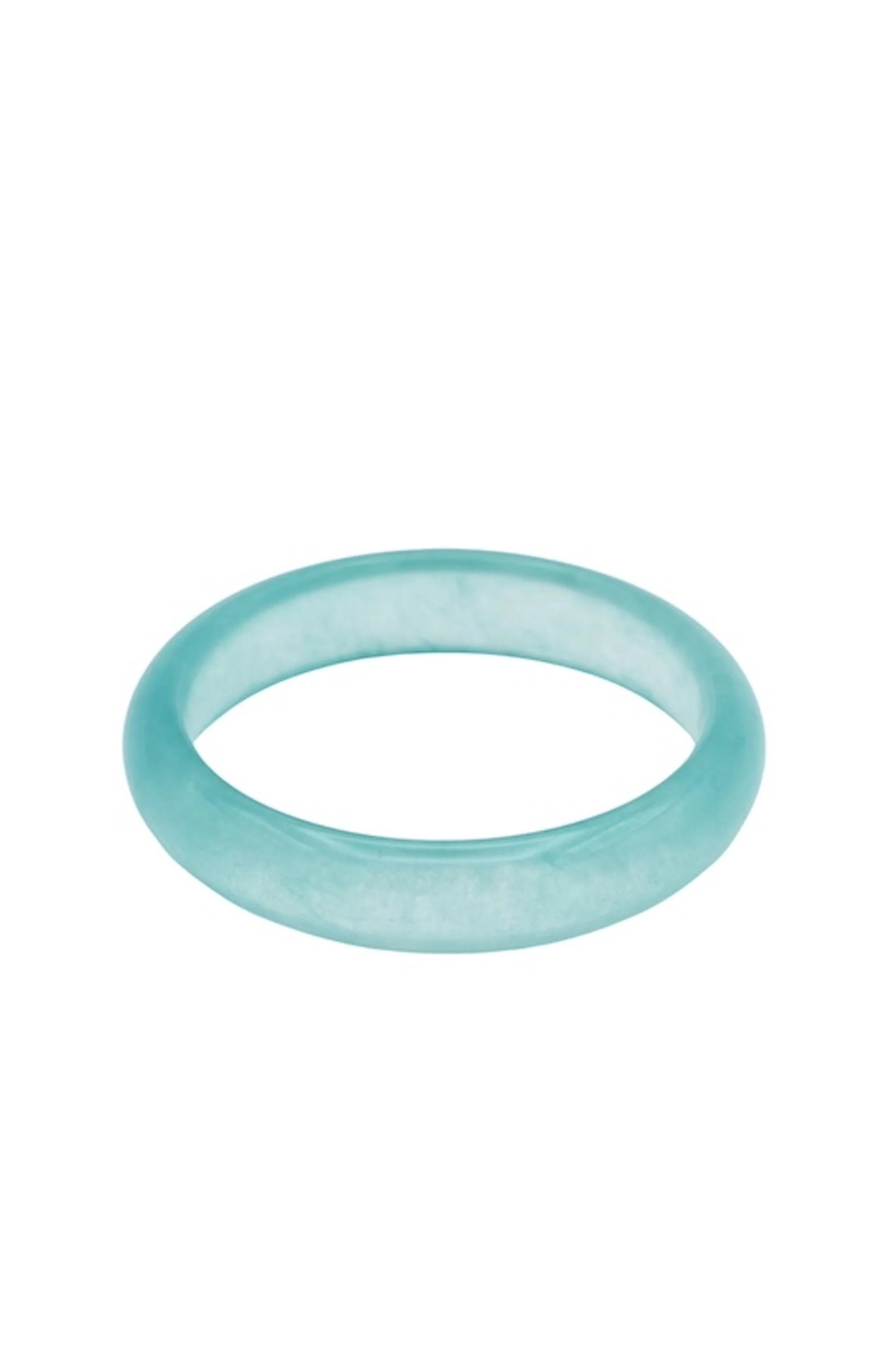 Silk Collection | Pool — Blue Jade Stone Bangle