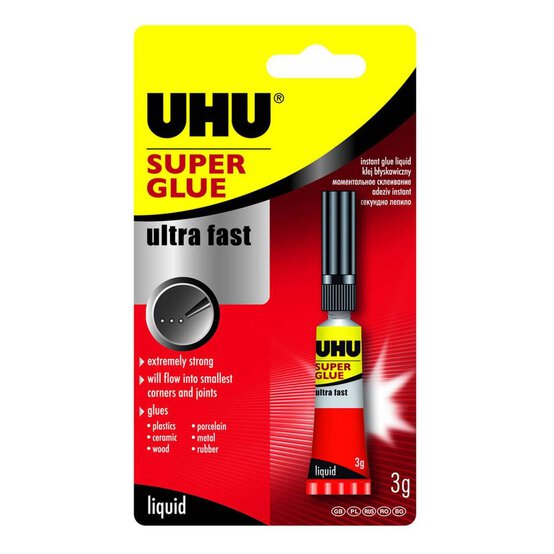 UHU Clear Super Glue 3g