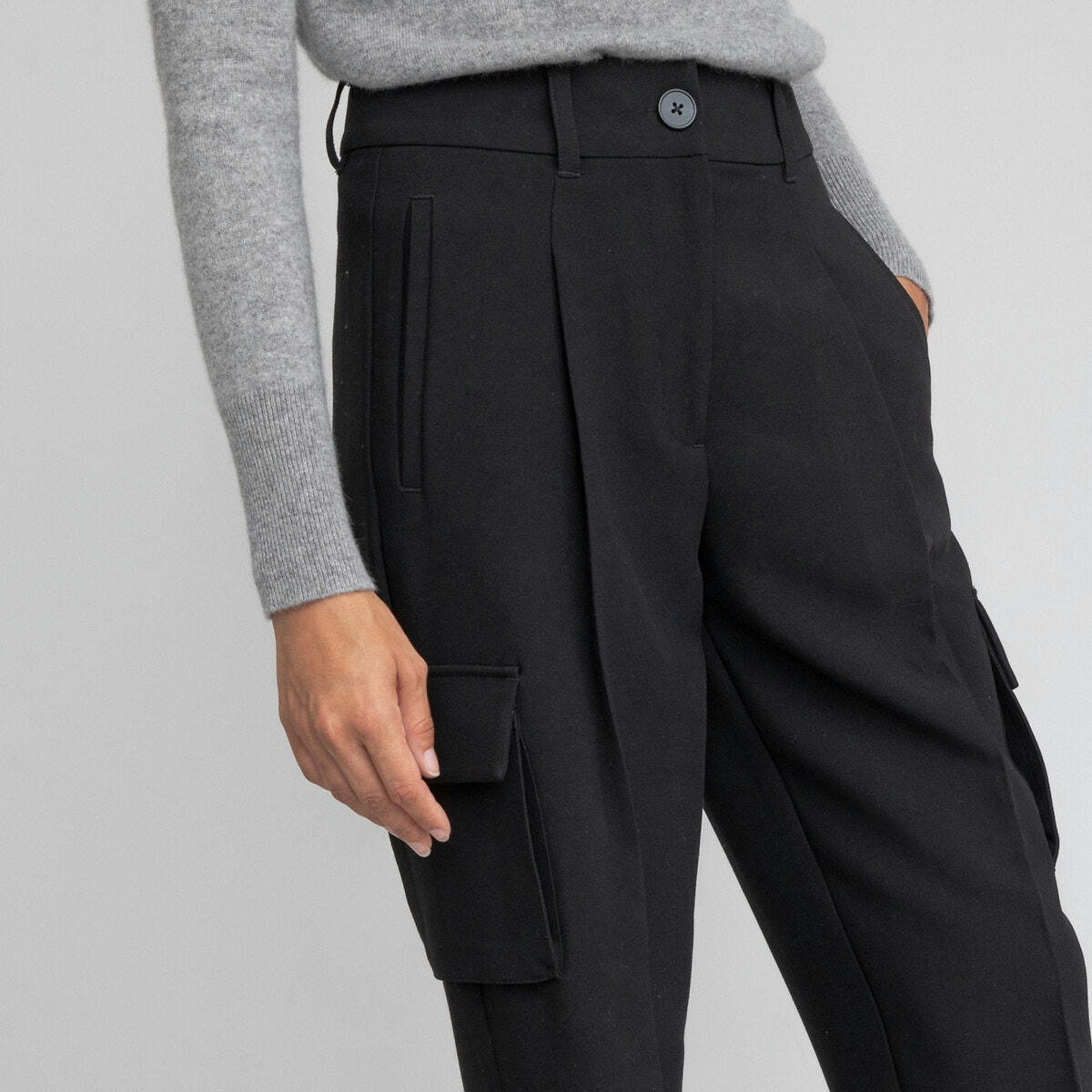 Pantalon droit, poches battle