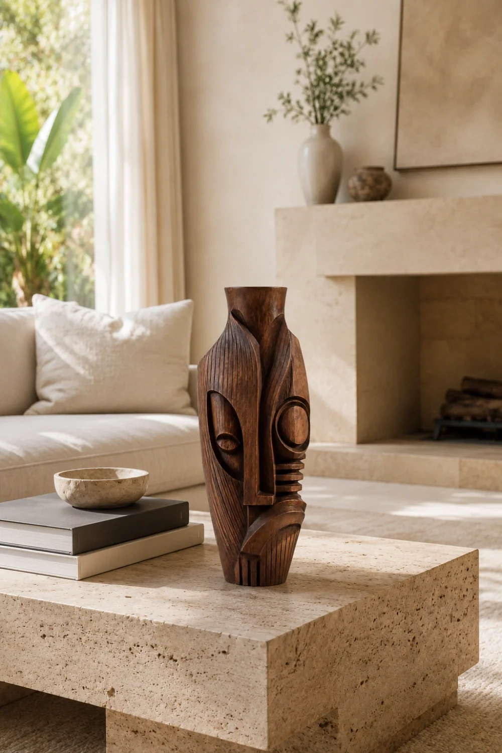 Vase Wood Sculpture #WG102