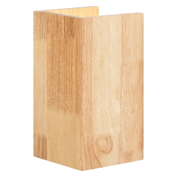 Wandleuchte, tunable white, LxBxH: 11x11x21 cm, Holz-Dekor